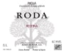 Bodegas Roda Reserva 2013 Front Label