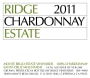 Ridge Santa Cruz Mountains Estate Chardonnay 2011  Front Label