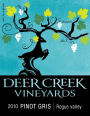 Deer Creek Vineyards Pinot Gris 2010  Front Label