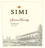 Simi Sonoma County Merlot 2015  Front Label