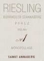 Weingut Sankt Annagarten Burrweiler Sankt Annaberg No. 1 Monopollage Riesling 2017  Front Label