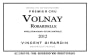 Vincent Girardin Volnay Les Robardelles Premier Cru 2012  Front Label