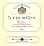 Chateau de Cenac Cuvee Prestige Malbec 2014  Front Label