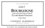 Vincent Girardin Bourgogne Cuvee Saint-Vincent Rouge 2007  Front Label