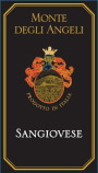 Monte Degli Angeli Sangiovese 2016  Front Label