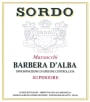 Giovanni Sordo Massucchi Barbera d'Alba Superiore 2014  Front Label