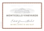 Monticello Estate Merlot 2011  Front Label