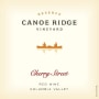 Canoe Ridge Cherry Street Reserve Red 2012  Front Label