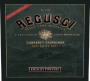 Regusci Winery Angelo's Vineyard Cabernet Sauvignon 2001  Front Label
