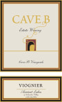 Cave B Estate Winery Viognier 2016 Front Label
