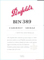 Penfolds  Bin 389 Cabernet Sauvignon 2012  Front Label