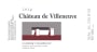 Chateau de Villeneuve Saumur Champigny 2015  Front Label