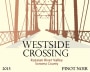 Westside Crossing Pinot Noir 2015  Front Label