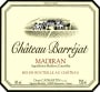 Chateau Barrejat Madiran 2015  Front Label