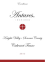Antares Cabernet Franc 2012 Front Label