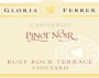 Gloria Ferrer Rust Rock Terrace Vineyard Pinot Noir 2008  Front Label