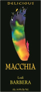 Macchia Winery Delicious Barbera 2019  Front Label
