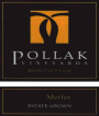 Pollak Vineyards Merlot 2013 Front Label