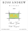 Ross Andrew Winery Celilo Vineyard Pinot Gris 2008  Front Label