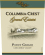 Columbia Crest Grand Estates Pinot Gris 2008  Front Label