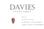 Davies Hudson Vineyard Pinot Noir 2014  Front Label