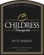 Childress Winery & Vineyards Petit Verdot 2015  Front Label