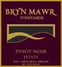 Bryn Mawr Vineyards Estate Pinot Noir 2017  Front Label