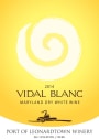Port of Leonardtown Winery Vidal Blanc 2014 Front Label