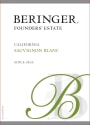 Beringer Founders Estate Sauvignon Blanc 2007 Front Label
