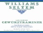 Williams Selyem Vista Verde Vineyard Gewurztraminer 2009  Front Label