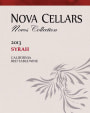 Nova Cellars Syrah 2013 Front Label