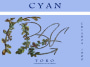 Bodega Cyan Crianza 2015  Front Label