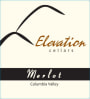 Elevation Cellars Merlot 2012 Front Label