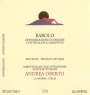 Andrea Oberto Barolo 2004  Front Label
