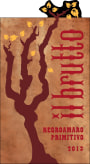Il Brutto Negroamaro Primitivo 2013  Front Label
