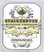 Quackenbush Mountain Vineyards Zinfandel 2011  Front Label