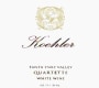 Koehler Winery Quartette White 2010  Front Label