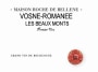 Maison Roche de Bellene Vosne-Romanee Les Beaux Monts Premier Cru 2014  Front Label