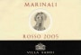 Villa Sandi Marinali Rosso 2005  Front Label
