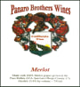 Panaro Brothers Winery Merlot 2010  Front Label