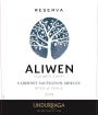 Undurraga Aliwen Reserva Cabernet Sauvignon Merlot 2014  Front Label