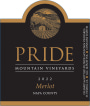 Pride Mountain Vineyards Merlot (1.5 Liter Magnum) 2022  Front Label