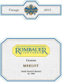Rombauer Carneros Merlot 2013  Front Label