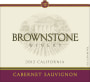 Brownstone Winery Cabernet Sauvignon 2012  Front Label