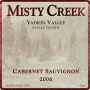 Misty Creek Wines Cabernet Sauvignon 2006  Front Label