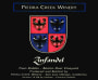 Piedra Creek Winery Benito Dusi Vineyard Zinfandel 2001  Front Label