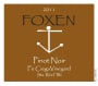 Foxen Fe Cienga Vineyard Pinot Noir 2011 Front Label