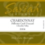 Saviah Stillwater Creek Vineyard Chardonnay 2004 Front Label