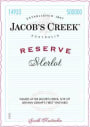 Jacob's Creek Reserve Merlot 2010  Front Label