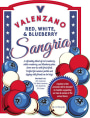 Valenzano Winery Red, White & Blueberry Sangria  Front Label